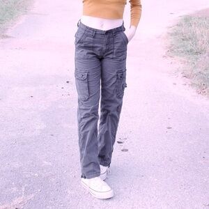 American Eagle Outfitters Charcoal Cargo Pants